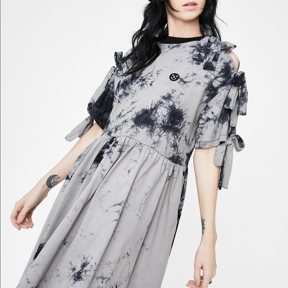 NWT Lazy Oaf Happy Galaxy Tie Dye Dress size S - Picture 2 of 5